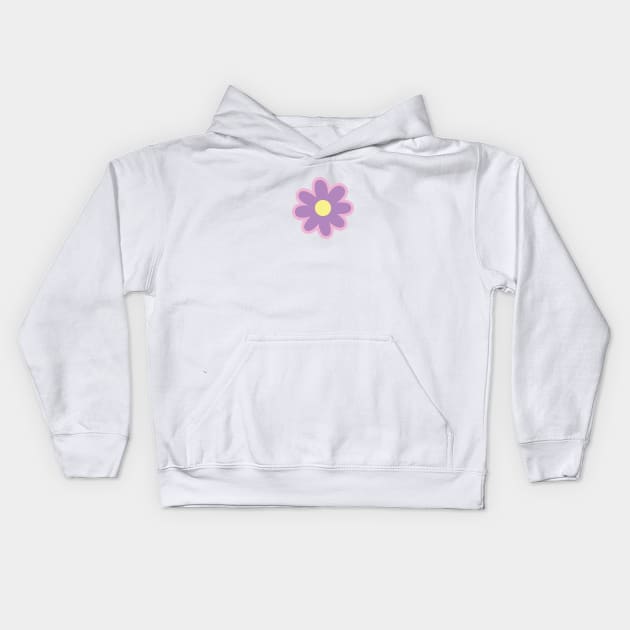 Purple Flower Kids Hoodie by CEYLONEX